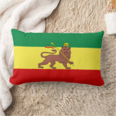 ラスタファリアン国旗(ラスタファリアン主義)(ラスタ) ランバークッション (ブランケット)