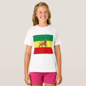ラスタファリアン国旗(ラスタファリアン主義)(ラスタ) Tシャツ (正面フル)
