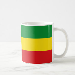 ラスタファリア国旗のラスタエチオピア コーヒーマグカップ