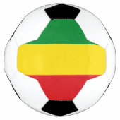ラスタファリア国旗のラスタエチオピア サッカーボール (正面)