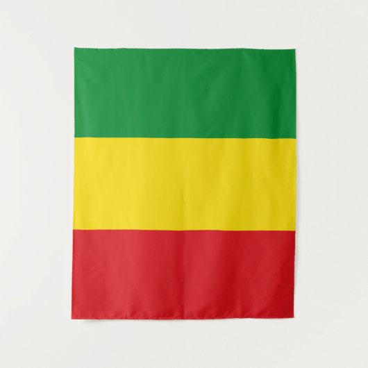 ラスタファリア国旗のラスタエチオピア タペストリー (正面)