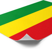 ラスタファリア国旗のラスタエチオピア ポスター (角)