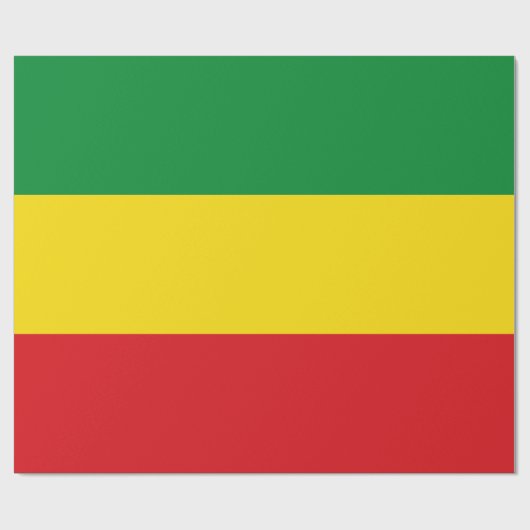 ラスタファリア国旗のラスタエチオピア ラッピングペーパー (フラット)