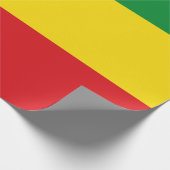 ラスタファリア国旗のラスタエチオピア ラッピングペーパー (角)