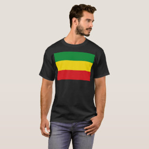 ラスタファリア国旗のラスタエチオピア Tシャツ