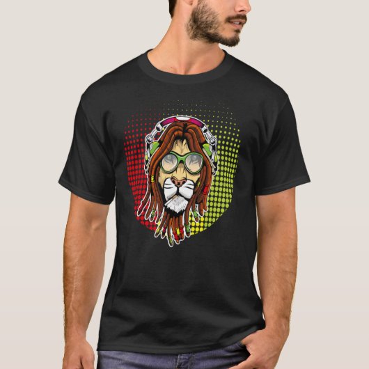 ラスタファリライオン Tシャツ (正面)