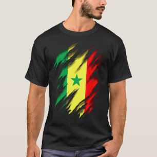 ラスタファリラスタセネガル国旗 Tシャツ