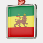 ラスタファリ国旗（ラスタファリアニズム）(ラスタ) メタルオーナメント (左)