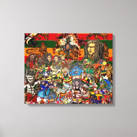 ラスタファリ キャンバスプリント (正面)