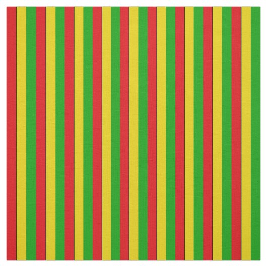 ラスタフラッグ色レゲエストライプー ファブリック (見本)