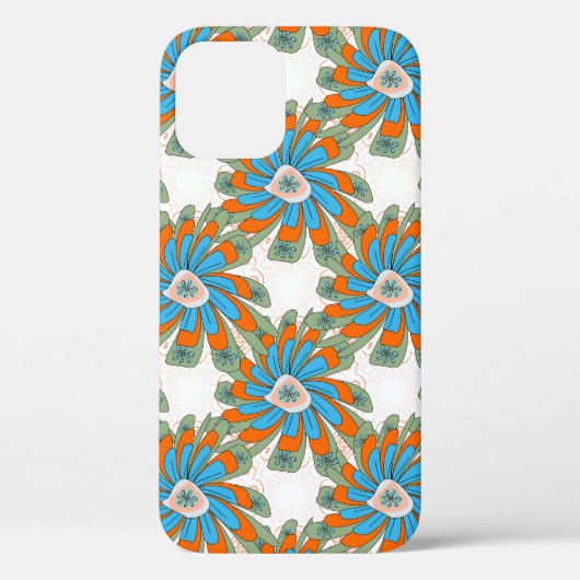 ラスタフローラ抽象芸術繊維プリント Case-Mate iPhoneケース (裏面)