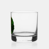 ラスタブラックの女の子アフロ赤い黄色の緑 ウイスキーグラス (左)