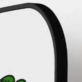 ラスタブラックの女の子アフロ赤い黄色の緑 ピックルボールラケット (左詳細)