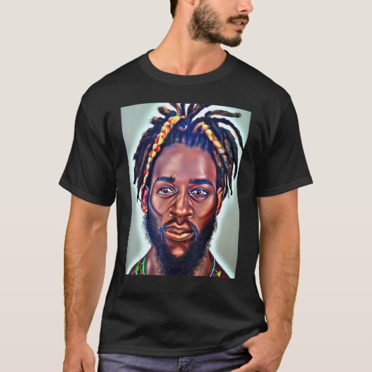 ラスタマンレゲエドゥブジャラスタデザイン_33 Tシャツ (正面)