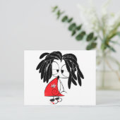 ラスタマン人形 ポストカード (スタンド正面)