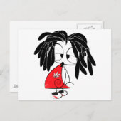 ラスタマン人形 ポストカード (正面/裏面)