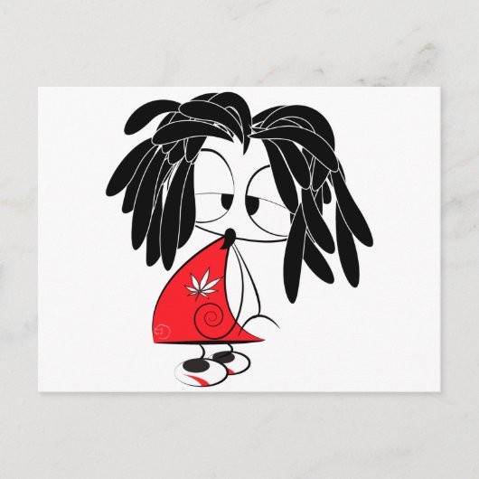 ラスタマン人形 ポストカード (正面)