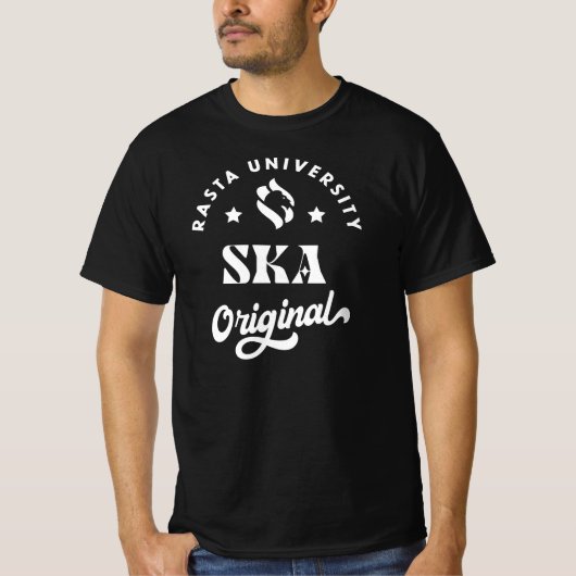 ラスタユニバーシティスカオリジナルレゲエ Tシャツ (正面)