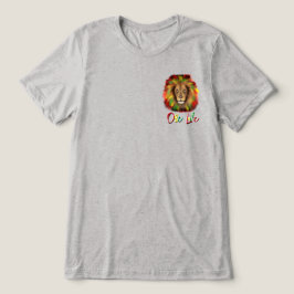 ラスタライオンの頭部 赤 緑 黄 ジャマイカ ワンラブ トライブレンドTシャツ