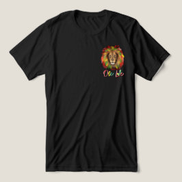 ラスタライオンの頭部 赤 緑 黄 ジャマイカ ワンラブ トライブレンドTシャツ
