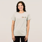 ラスタライオンの頭部 赤 緑 黄 ジャマイカ ワンラブ トライブレンドTシャツ (正面全面)