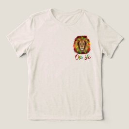 ラスタライオンの頭部 赤 緑 黄 ジャマイカ ワンラブ トライブレンドTシャツ