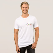 ラスタライオンの頭 赤 緑 黄 ジャマイカ ワンラブ トライブレンドＴシャツ (正面全面)