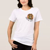 ラスタライオンヘッド赤い緑の黄色ジャマイカ実在 トライブレンドTシャツ (正面)