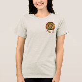 ラスタライオン頭レッド緑の黄色のジャマイカ1つの愛 トライブレンドＴシャツ (正面)