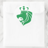 ラスタレゲエクラウンリオングリーン ラウンドシール (バッグ)