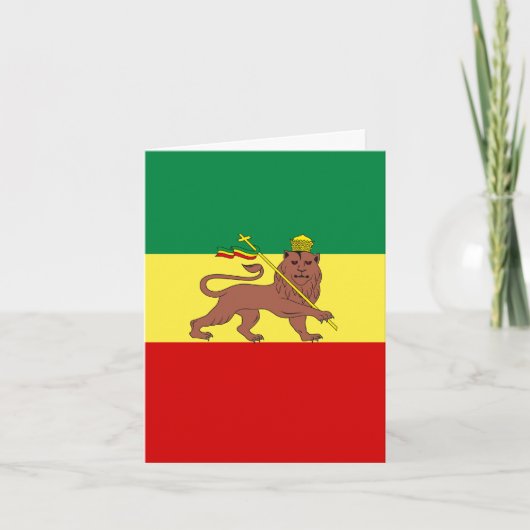 ラスタレゲエライオンオブユダ サンキューカード (正面)