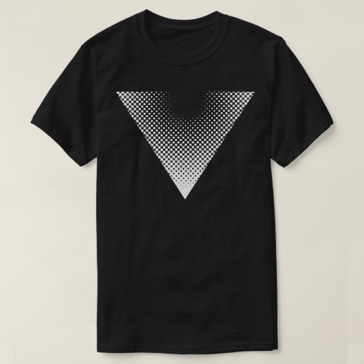 ラスター三角形デザイン Tシャツ (デザイン正面)