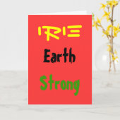 ラスタ地に強いグリーティングカード カード (黄色い花)