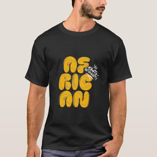 ラスタ大学アフリカグラフィティスタイルレゲエ Tシャツ (正面)