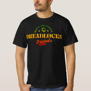 ラスタ大学ドレッドロックオリジナルラスタレゲエ Tシャツ