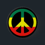 ラスタ平和シンボル 缶バッジ<br><div class="desc">ラスタの平和記号ボタン。</div>