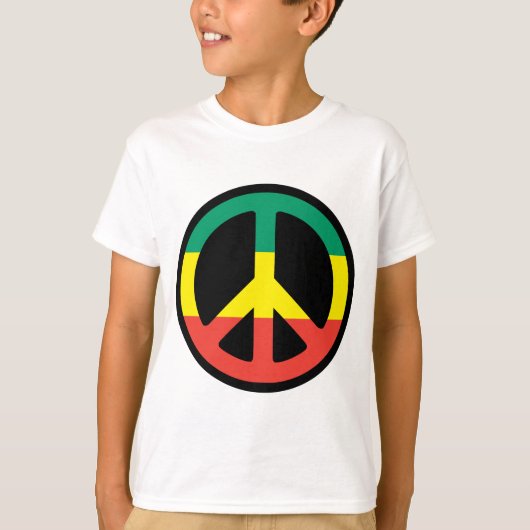 ラスタ平和 Tシャツ (正面)