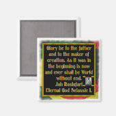 ラスタ式の前に朗読された喫煙祈りの言葉 マグネット (正面/裏面)