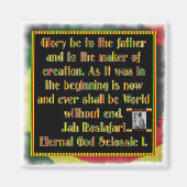 ラスタ式の前に朗読された喫煙祈りの言葉 マグネット (正面)