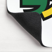 ラスタ日本のラスタグリーン、金ゴールドおよび赤 マウスパッド (コーナー)