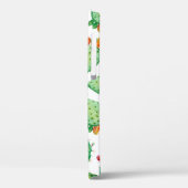 ラスタ水色シームレスサボテンの背景を設定。 Case-Mate iPhoneケース (裏面 / 左)