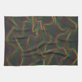 ラスタ波 キッチンタオル