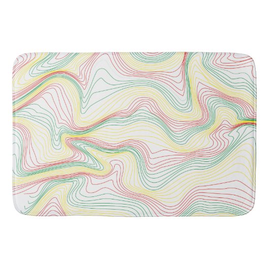 ラスタ波 バスマット (正面)