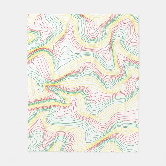 ラスタ波 フリースブランケット (正面)