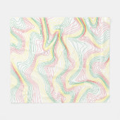 ラスタ波 フリースブランケット (正面(横))