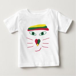 ラスタ猫 ベビーTシャツ