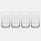 ラスタ獅子頭レッド黄緑スケッチジャマイカ ガラス缶 (裏面)