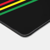 ラスタ獅子頭レッド黄緑スケッチジャマイカ デスクマット (コーナー)