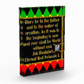 ラスタ祈りの言葉が喫煙式前に朗読 フォトブロック (左)