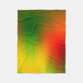 ラスタ色のスプラッシュ フリースブランケット (正面)